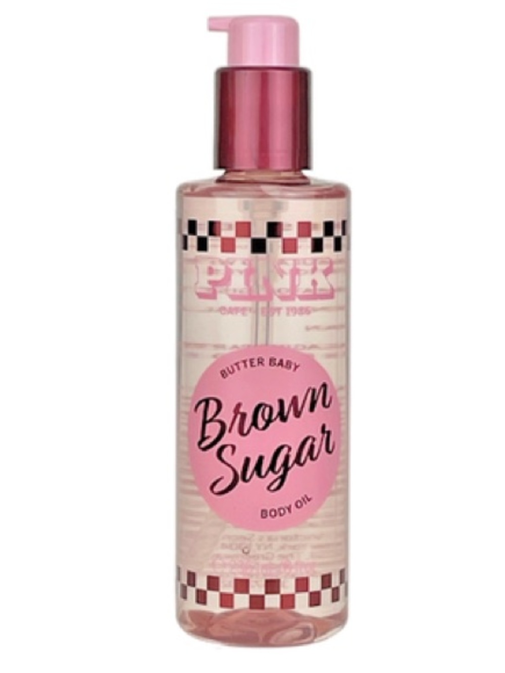 PINK Victoria's Secret Brown Sugar Butter Baby Body Oil - Pink Accents